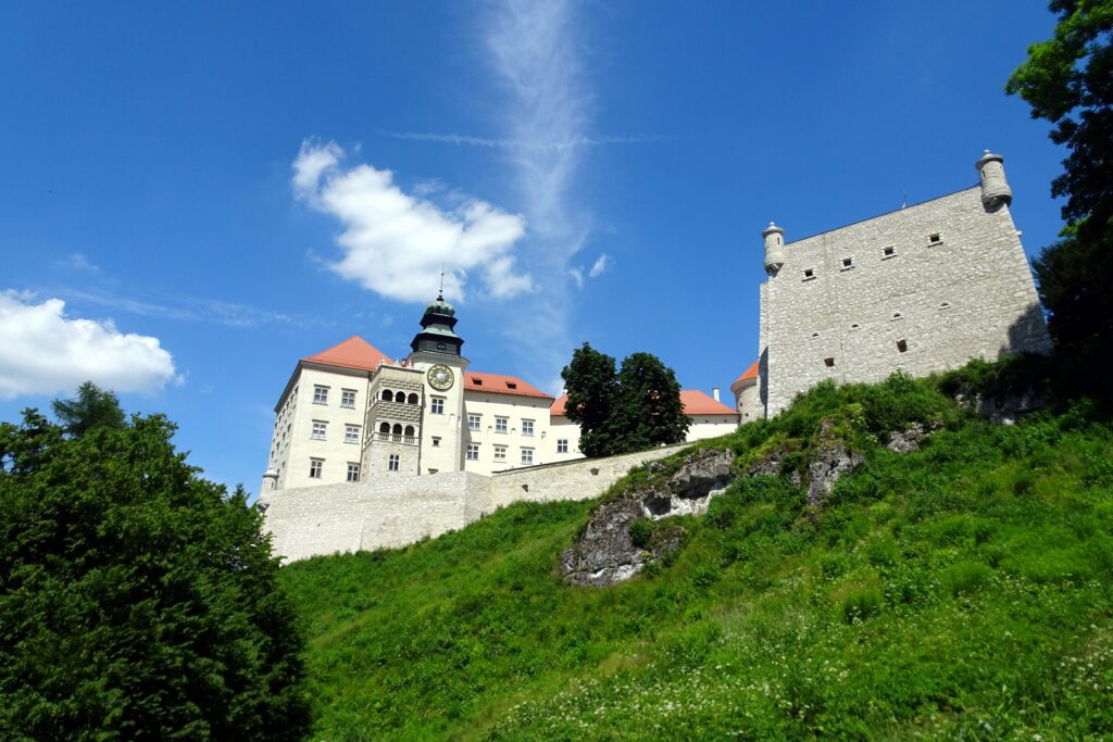 Pieskowa Skała castle Poland: Renaissance gem in Ojców National Park with stunning arcaded courtyard